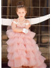 Pink Ruffled Flower Girl Dress Birthday Dress